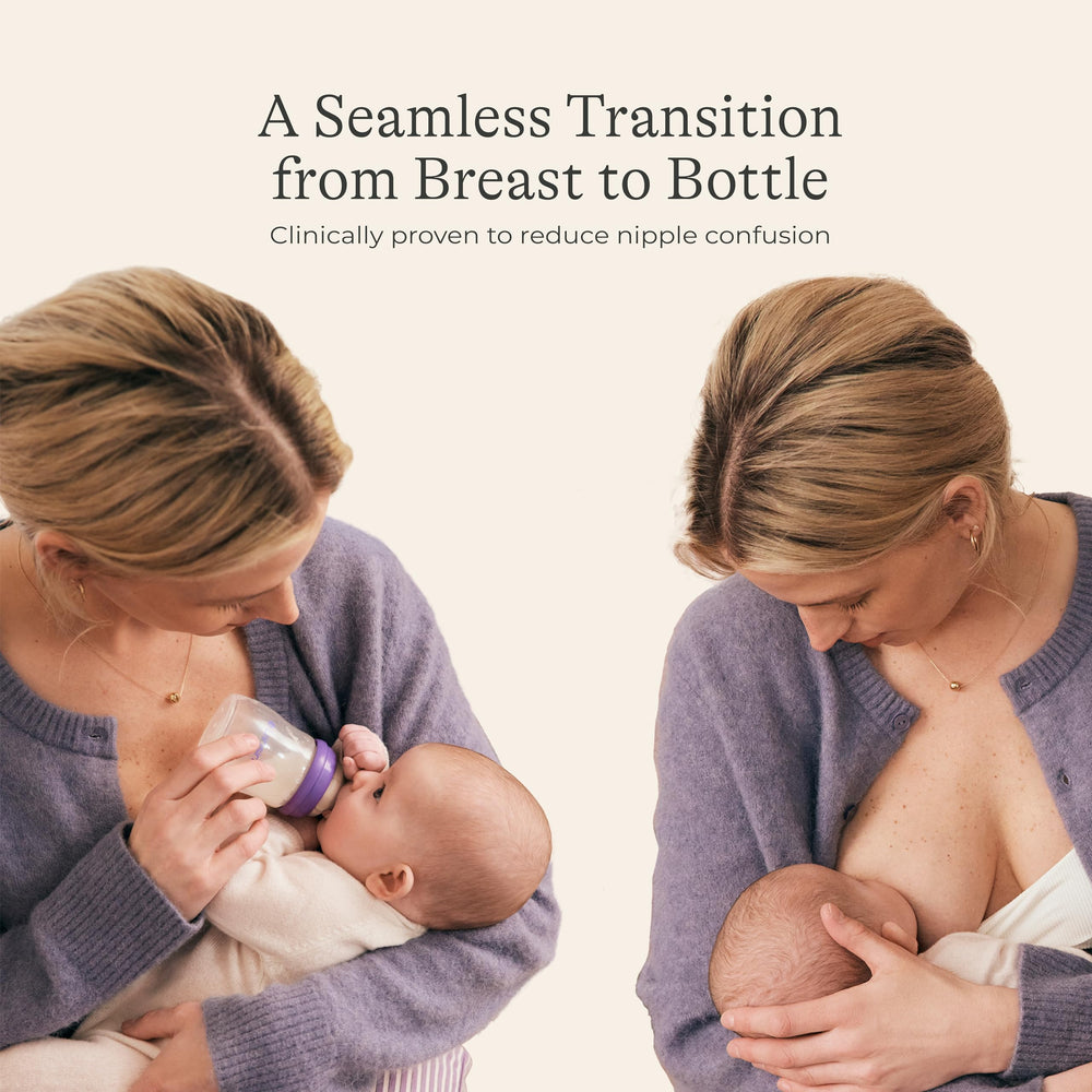 Lansinoh eight-ounce bottles suit growing babies and daily feeding routines