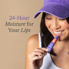 Lansinoh Lanolin Lip Balm angled-tip applicator for precise, hygienic lip care