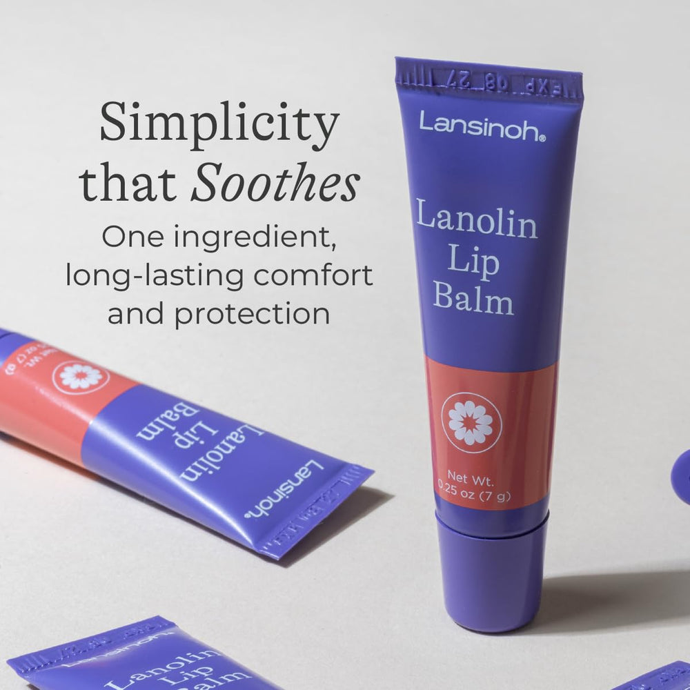 Dermatologist-tested Lansinoh Lip Balm label signals safety for sensitive lips