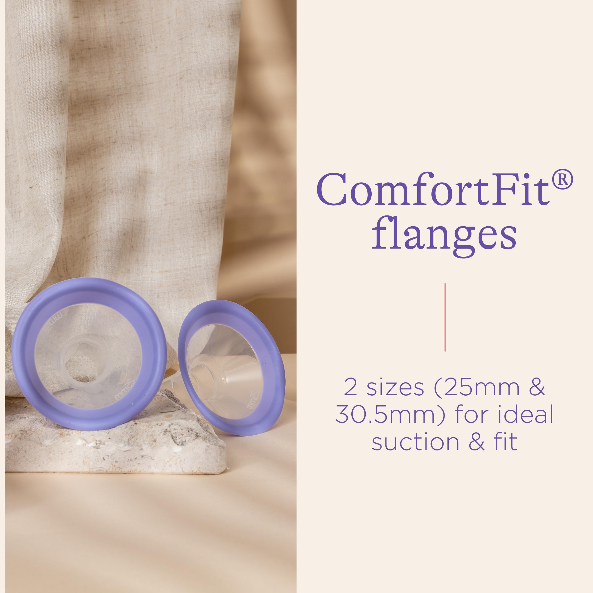 Lansinoh pump illustrating ergonomic handle for reduced strain
