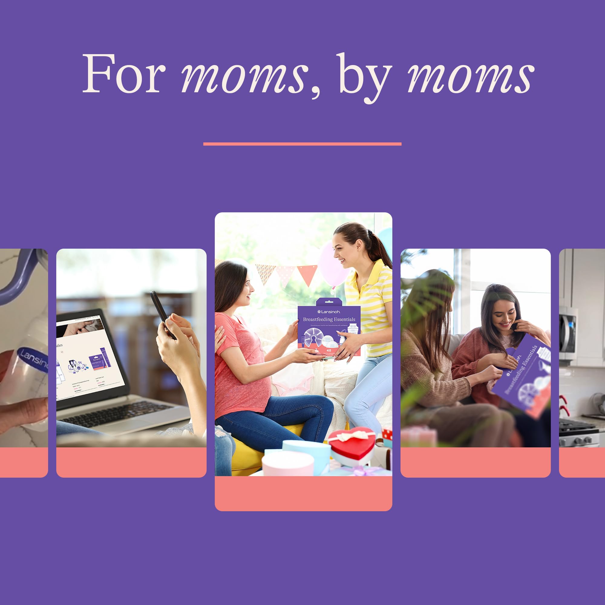Lansinoh silicone breast pump hands-free and easy to collect milk.