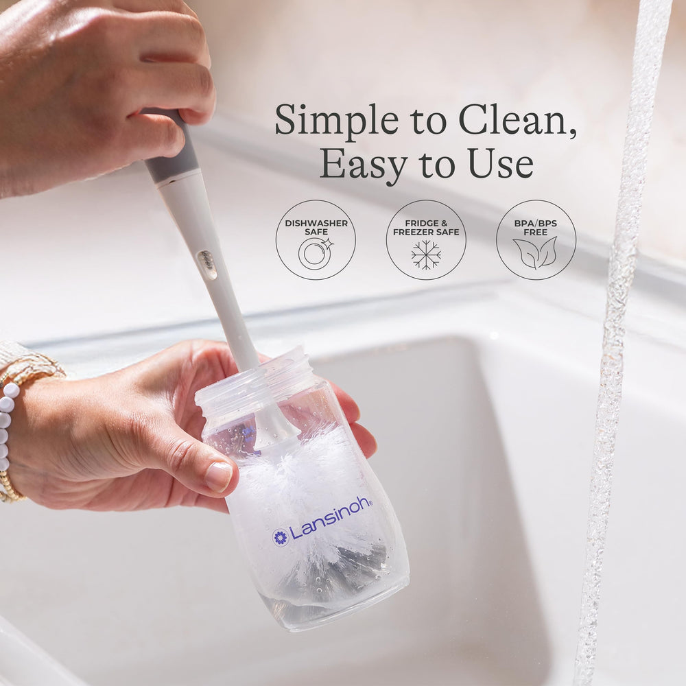 Lansinoh three-pack bottle set for busy families