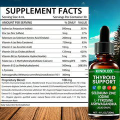 LANZF Kindled Thyroid Support Drops dropper releases liquid for easy water addition.