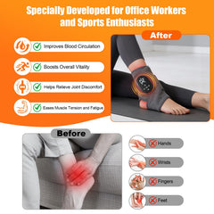 Laokiiy dual straps ergonomic wrap securing the wearable massager