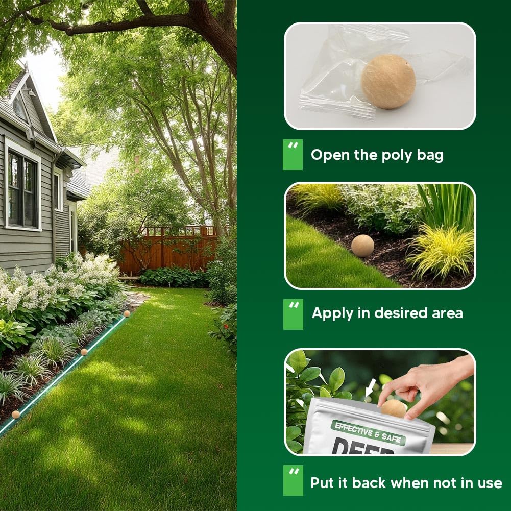 LAQDECDV outdoor space with deer repellent for long-lasting protection