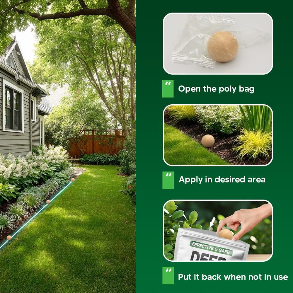 LAQDECDV outdoor space with deer repellent for long-lasting protection