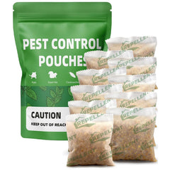 LAQDECDV pest control pouch closeup with mint aroma deterring common pests.