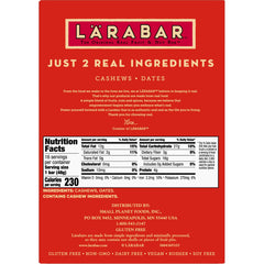Larabar Cashew Cookie bar close-up reveals natural texture and simple ingredients