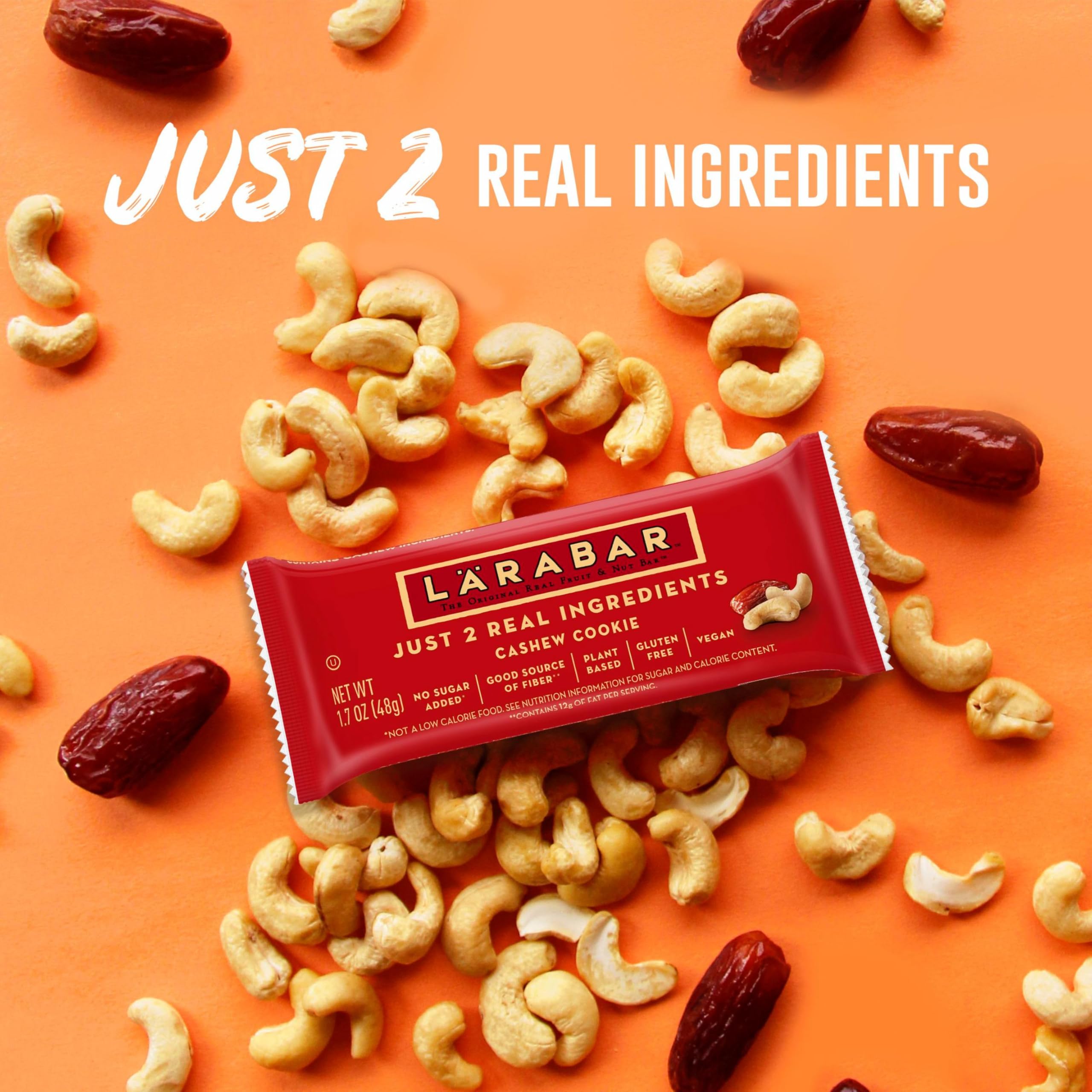 Larabar Cashew Cookie bar in a lunchbox for on-the-go snacking
