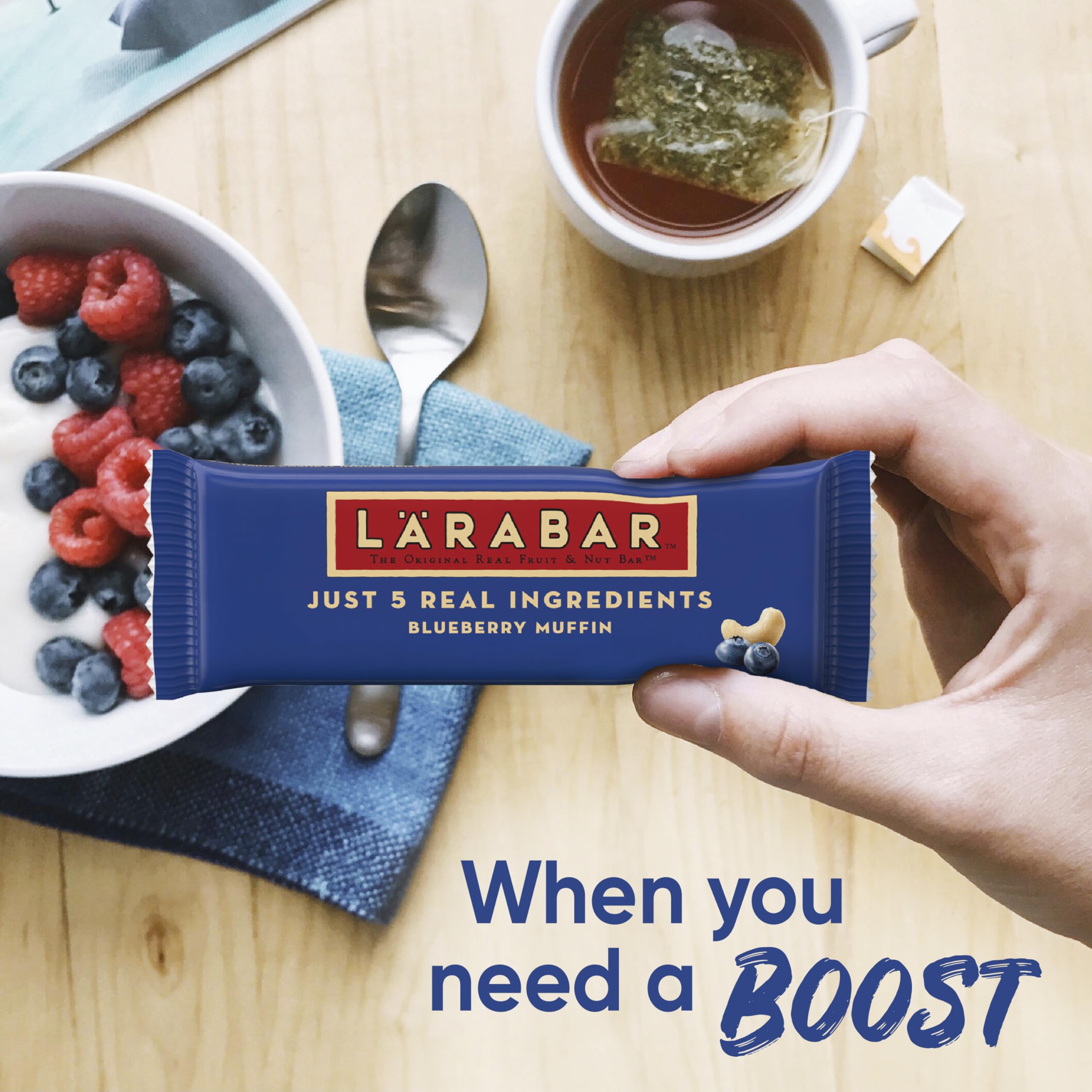 LÄRABAR bar in gym bag for a post-workout snack