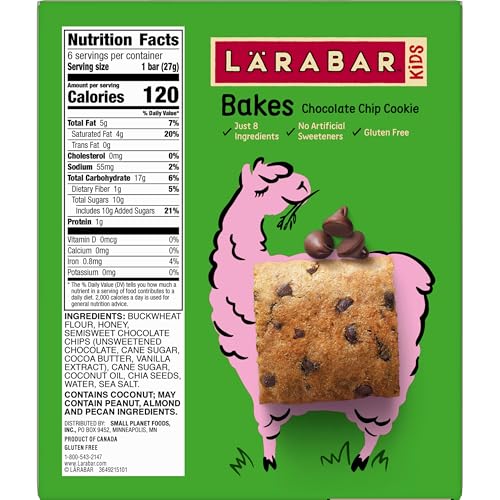 Larabar Kids Bakes bars on the go, convenient lunchbox treat