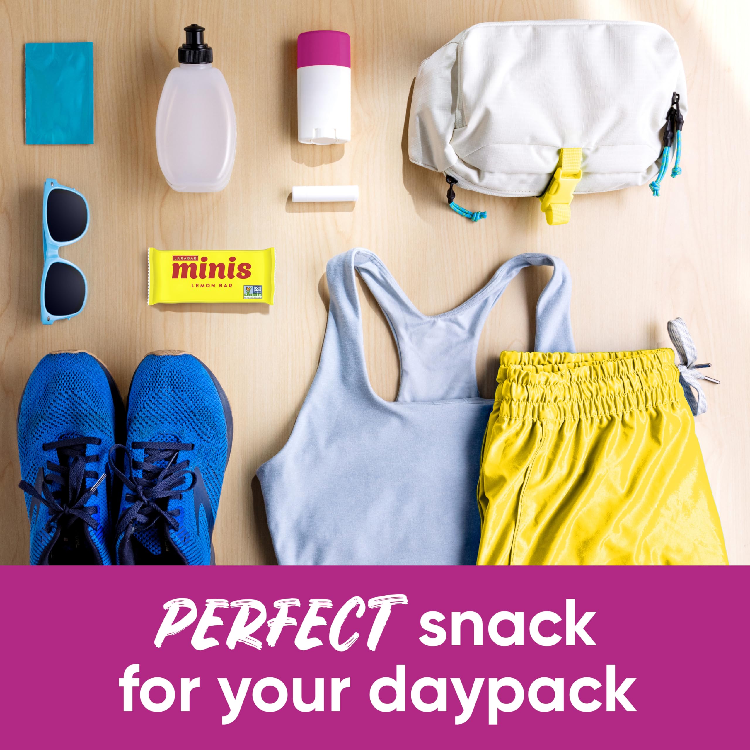 Larabar Minis Lemon Bar in a lunchbox for an afternoon boost.