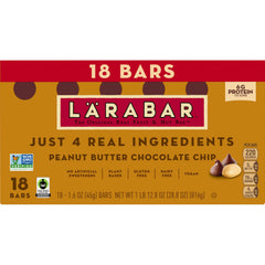 LÄRABAR bar bite shows chewy texture and chocolate in one bite