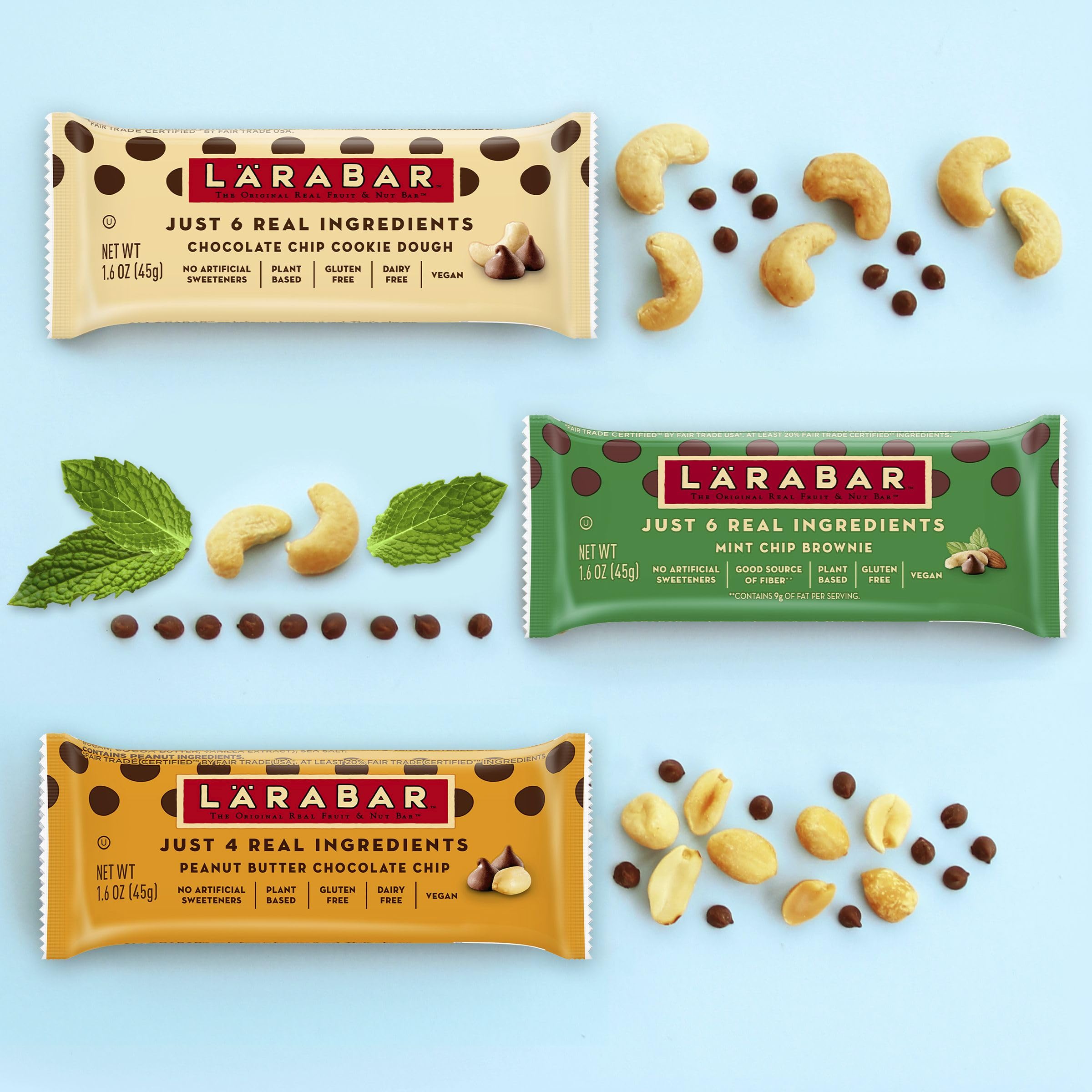 LÄRABAR bar in gym bag promotes plant-based, gluten-free snacking.