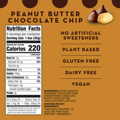 LÄRABAR Peanut Butter Chocolate Chip ingredients close-up for on-the-go nourishment.