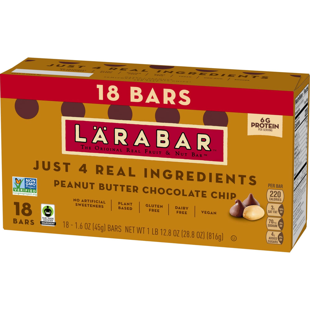 LÄRABAR snack in hand demonstrates portability for gym bags and commutes