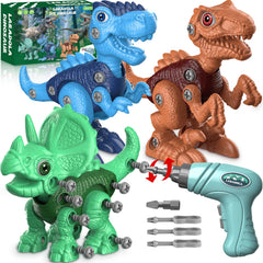 Laradola dinosaur take-apart assembly kit enhances spatial thinking during hands-on play.