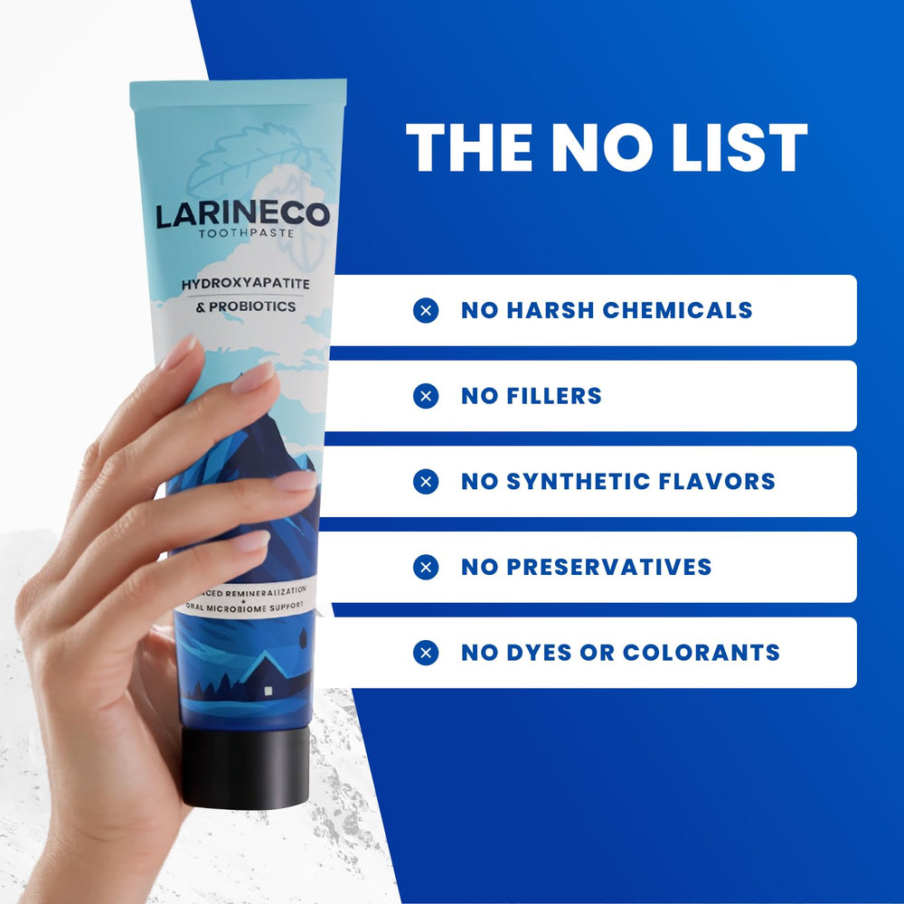 Larine co mint foam provides a refreshing feel during brushing