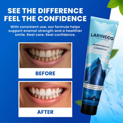 Larine co Nano toothpaste sulfate-free label signals gentle daily dental care