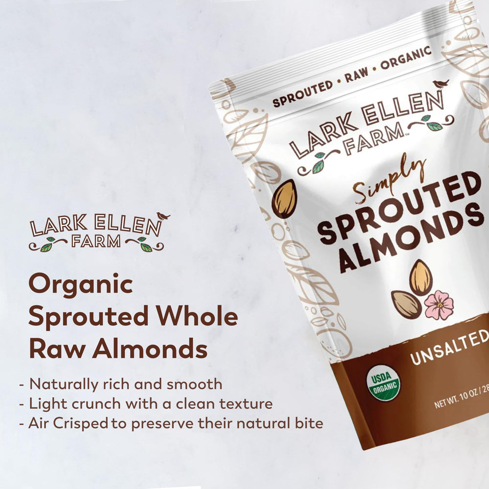 Lark Ellen Farm sprouted almonds in granola bowl for healthy crunch