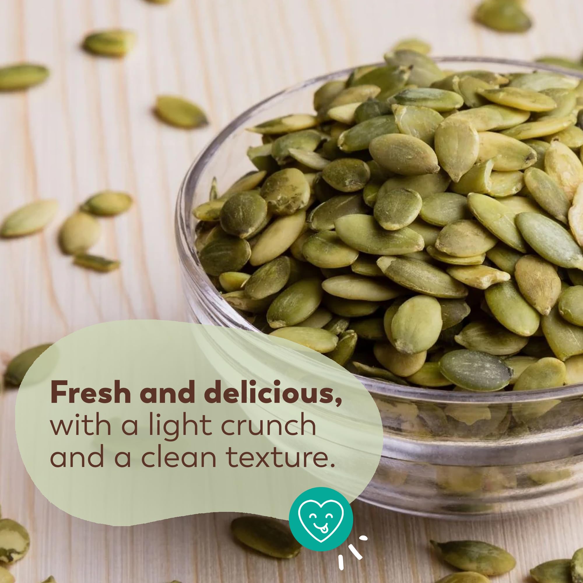Lark Ellen Farm gluten-free vegan pumpkin seeds ideal for healthy recipes.