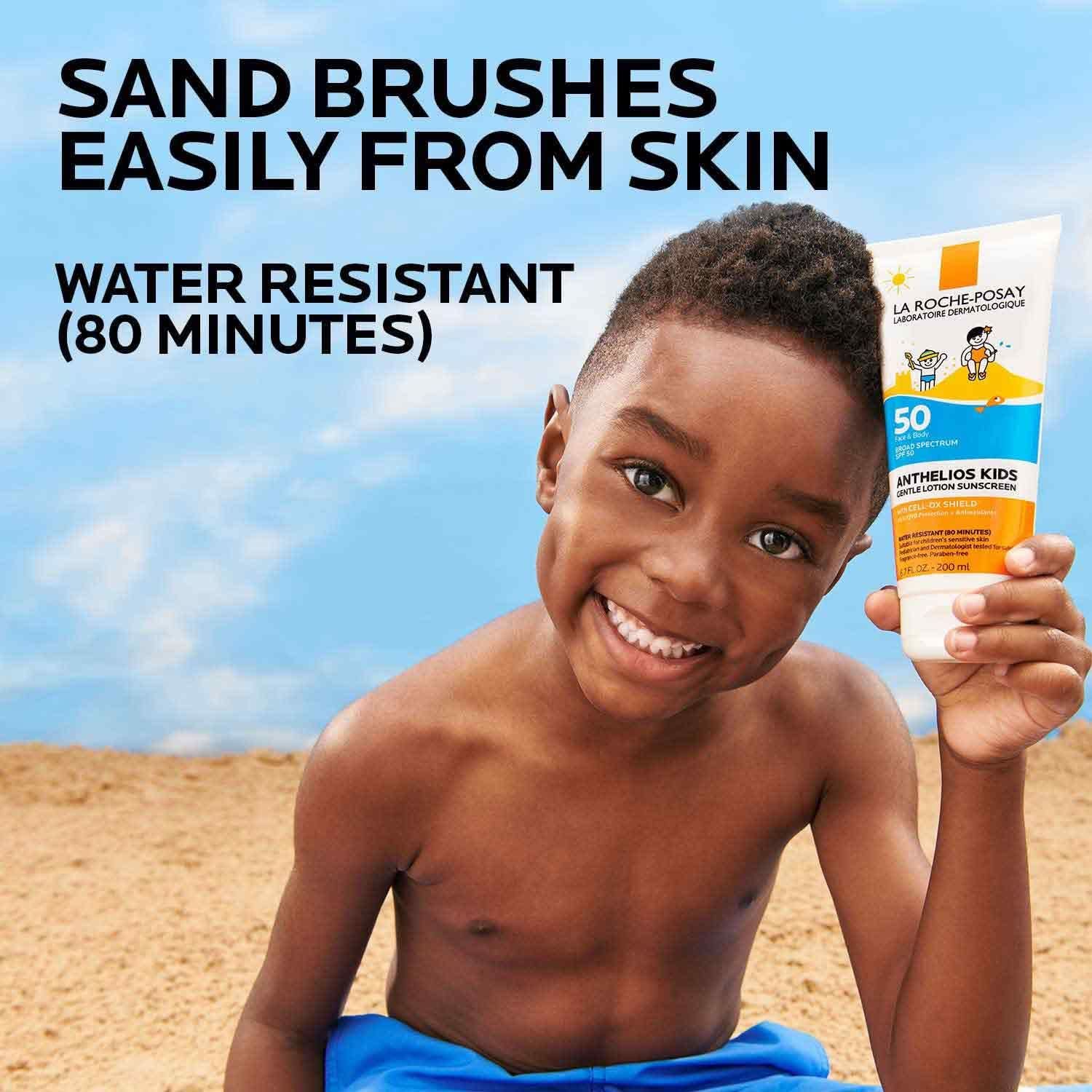 Pediatrician and dermatologist tested seal on Anthelios Kids