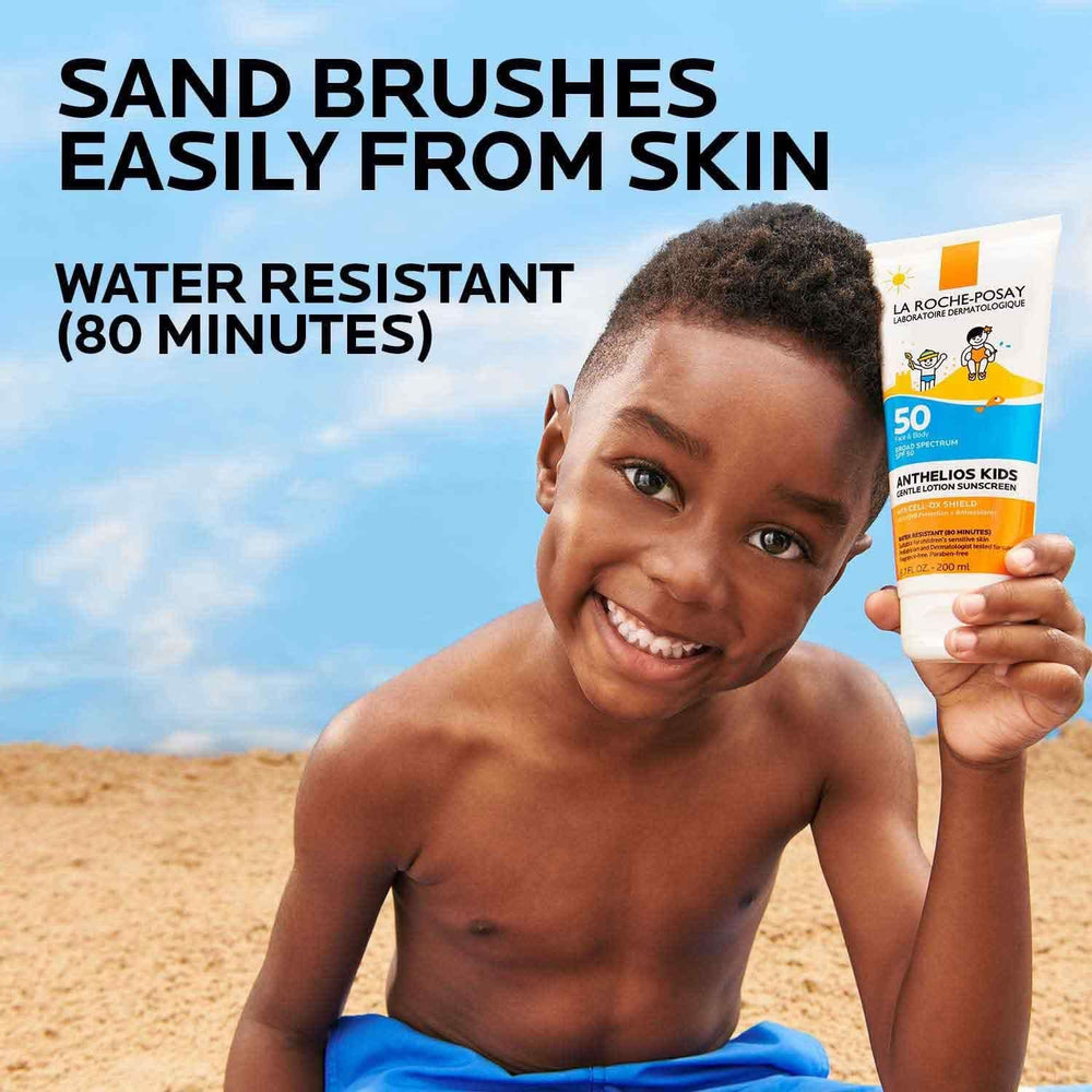 Pediatrician and dermatologist tested seal on Anthelios Kids