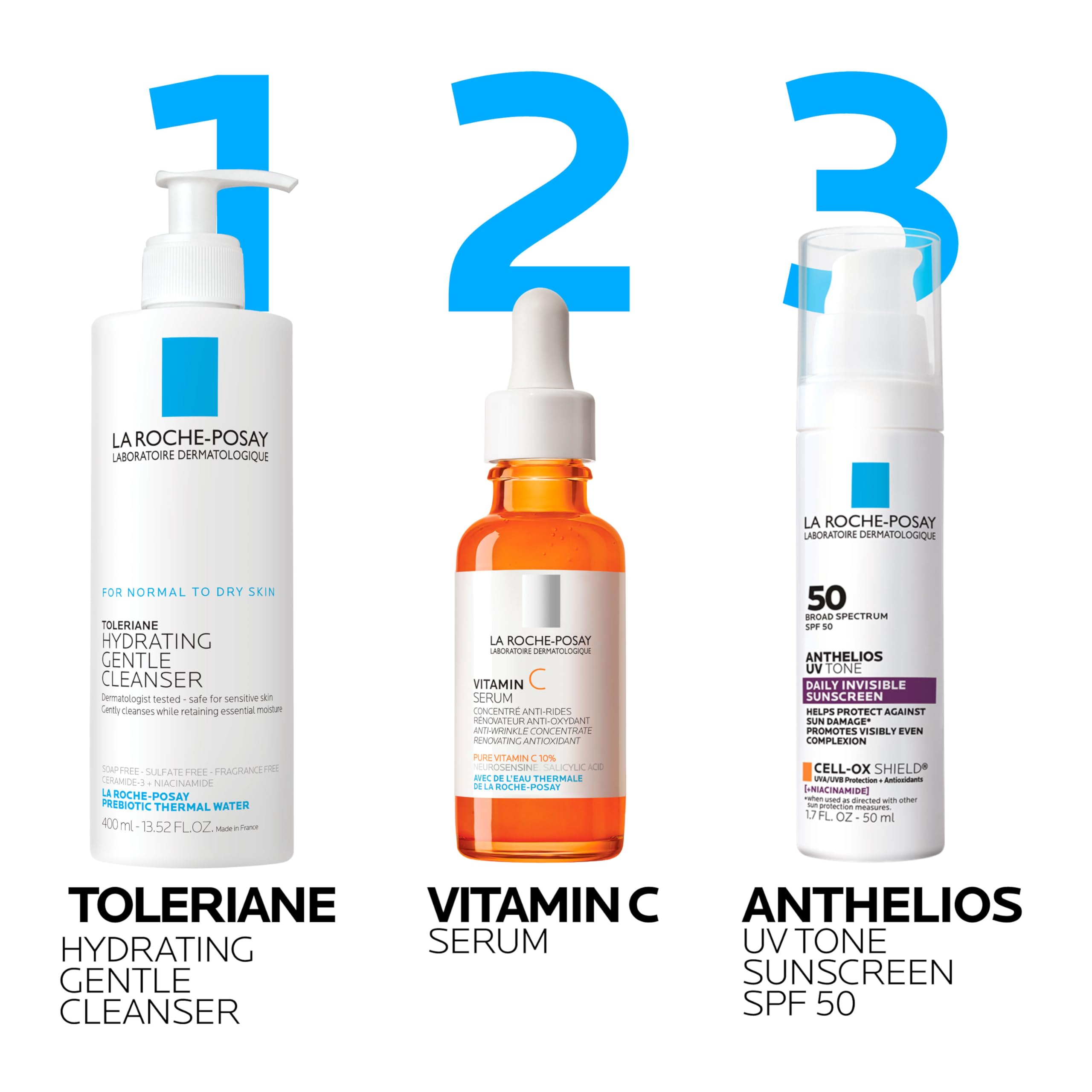 Application tips showing a quick, even spread on skin.
