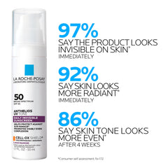 Product applied on the hand highlighting smooth, breathable feel.