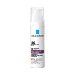 La Roche-Posay Anthelios UV Tone sunscreen bottle with invisible SPF 50.