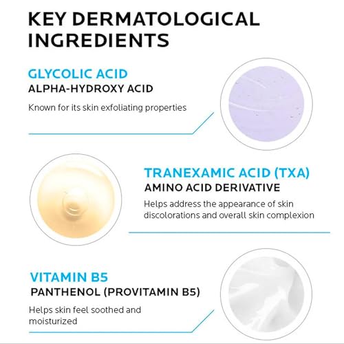 La Roche-Posay Glycolic B5 serum night routine usage in action.
