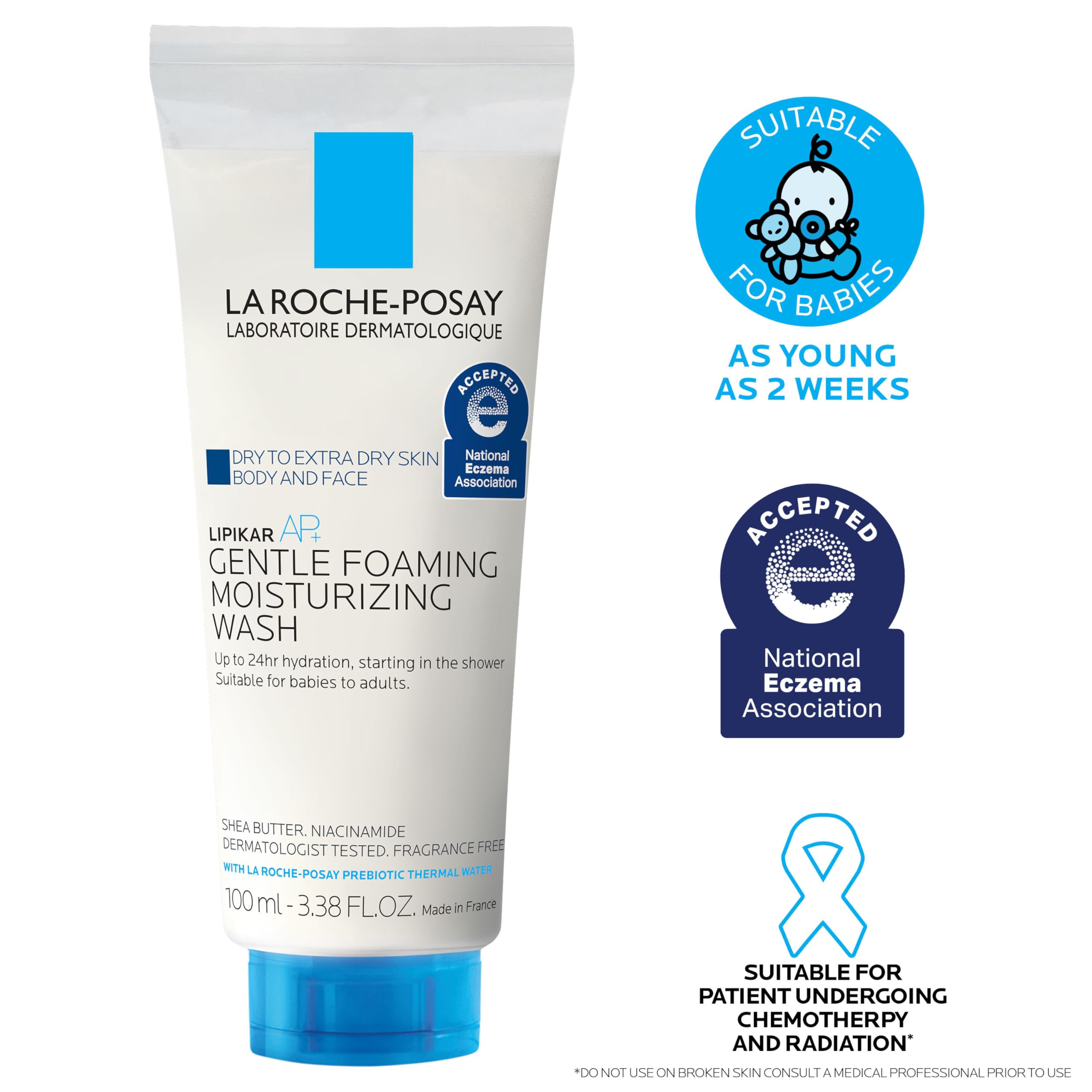 Family-use Lipikar AP+ cleansing scene suitable for adults and children