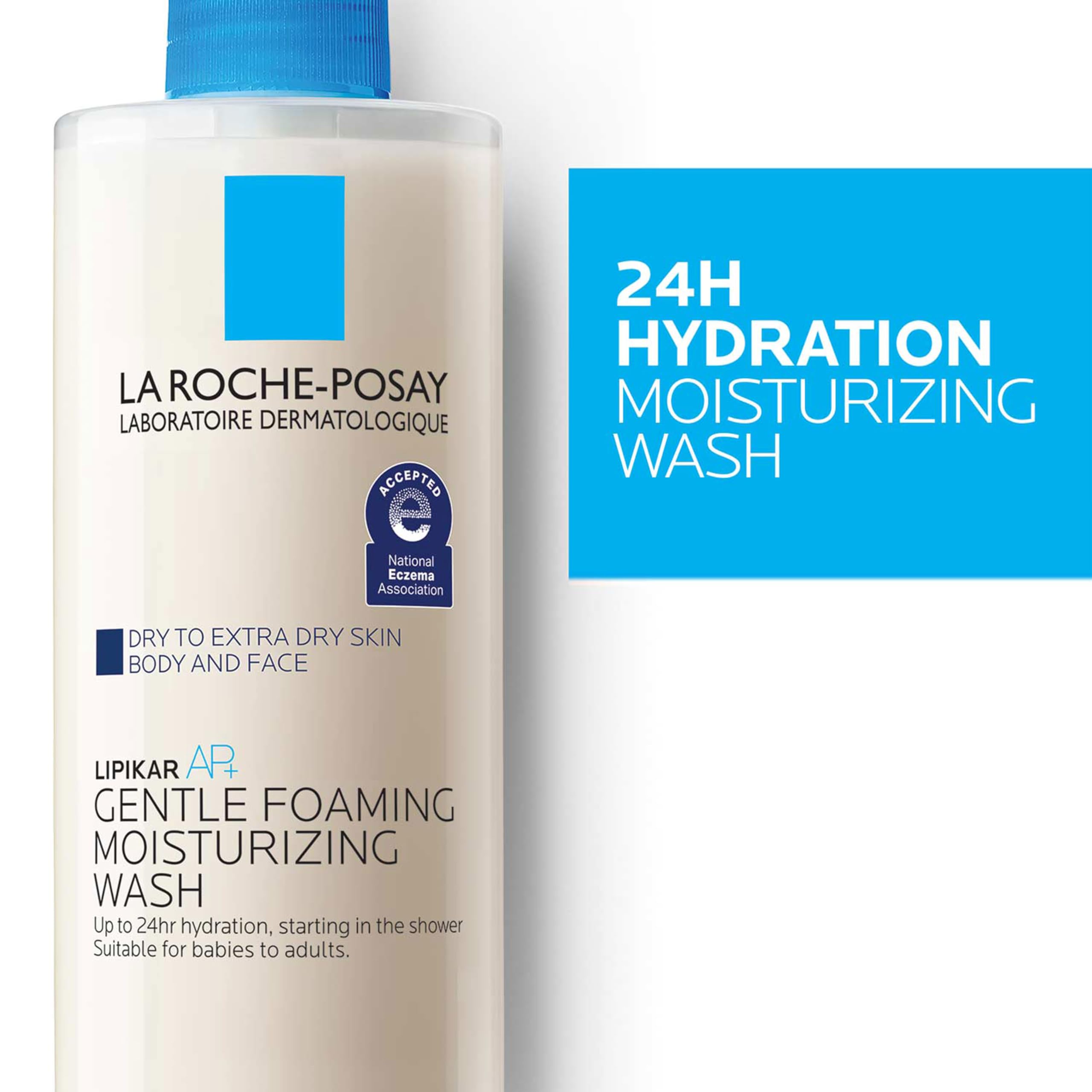Prebiotic Thermal Water component highlight in Lipikar AP+ wash