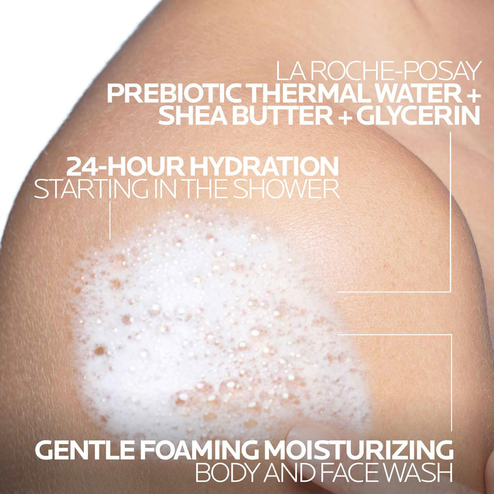 Shea butter ingredient focus in Lipikar AP+ wash for moisturized skin
