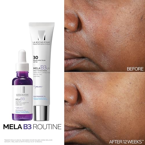 La Roche-Posay Mela B3 sunscreen daily-use shot demonstrates quick absorption.