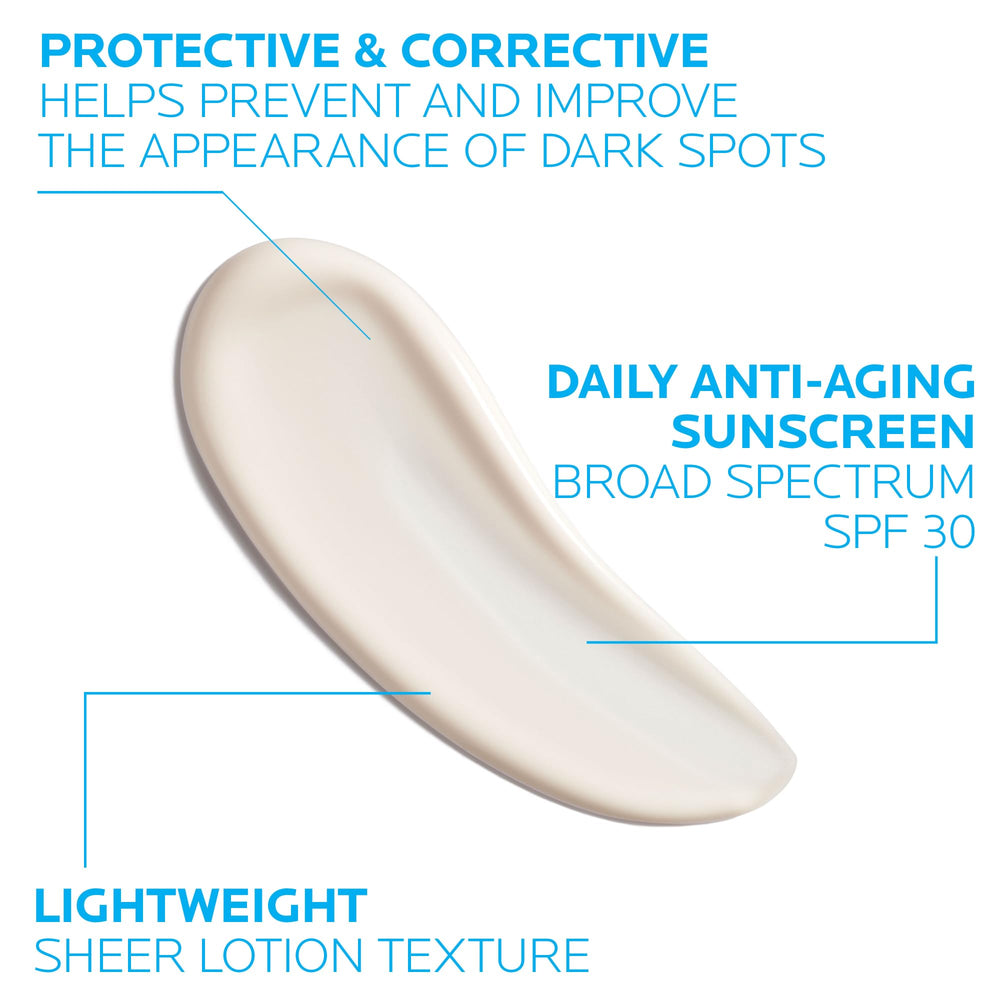 La Roche-Posay Mela B3 sunscreen under makeup for seamless wear.