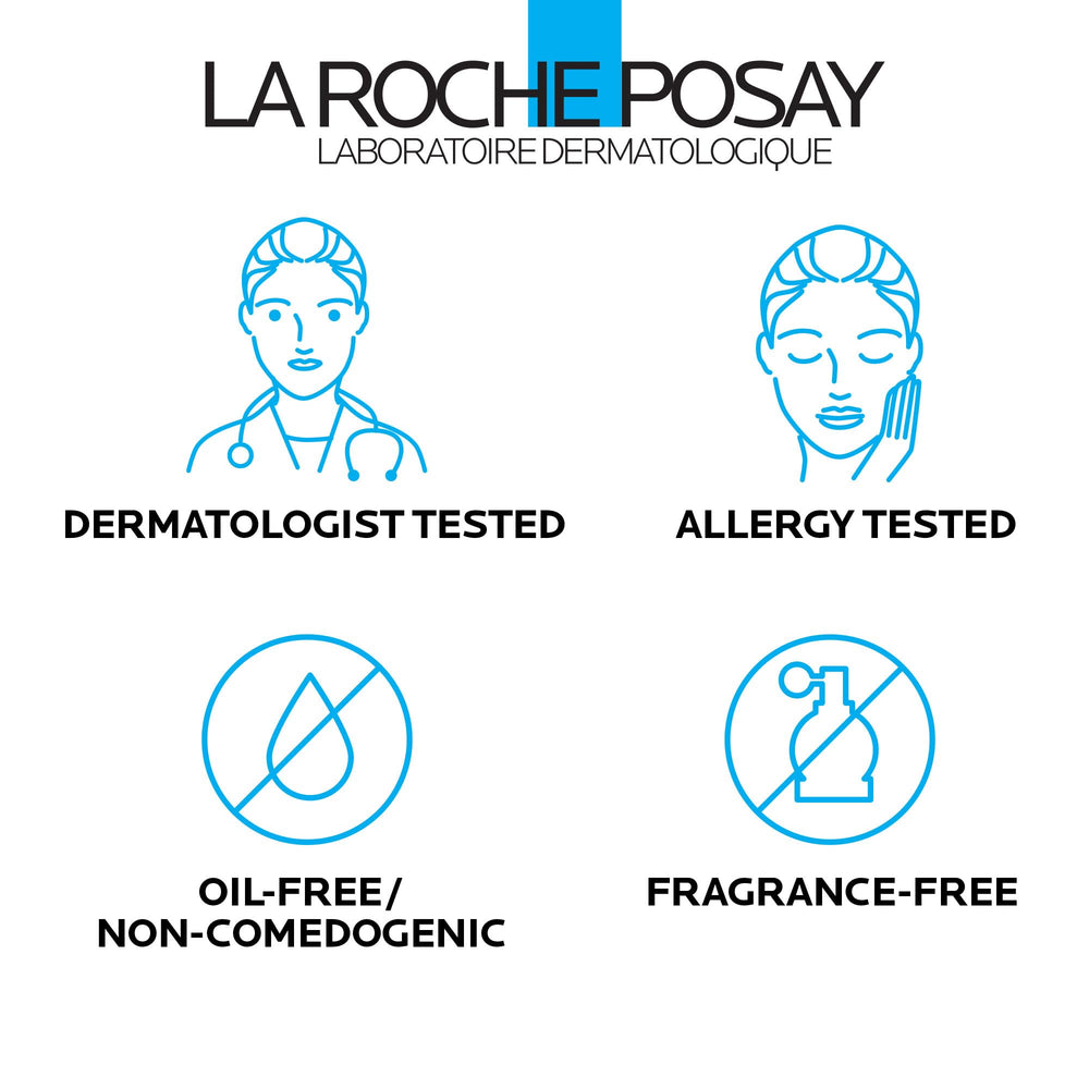 La Roche-Posay Moisturizer lightweight texture for quick absorption and daily comfort.