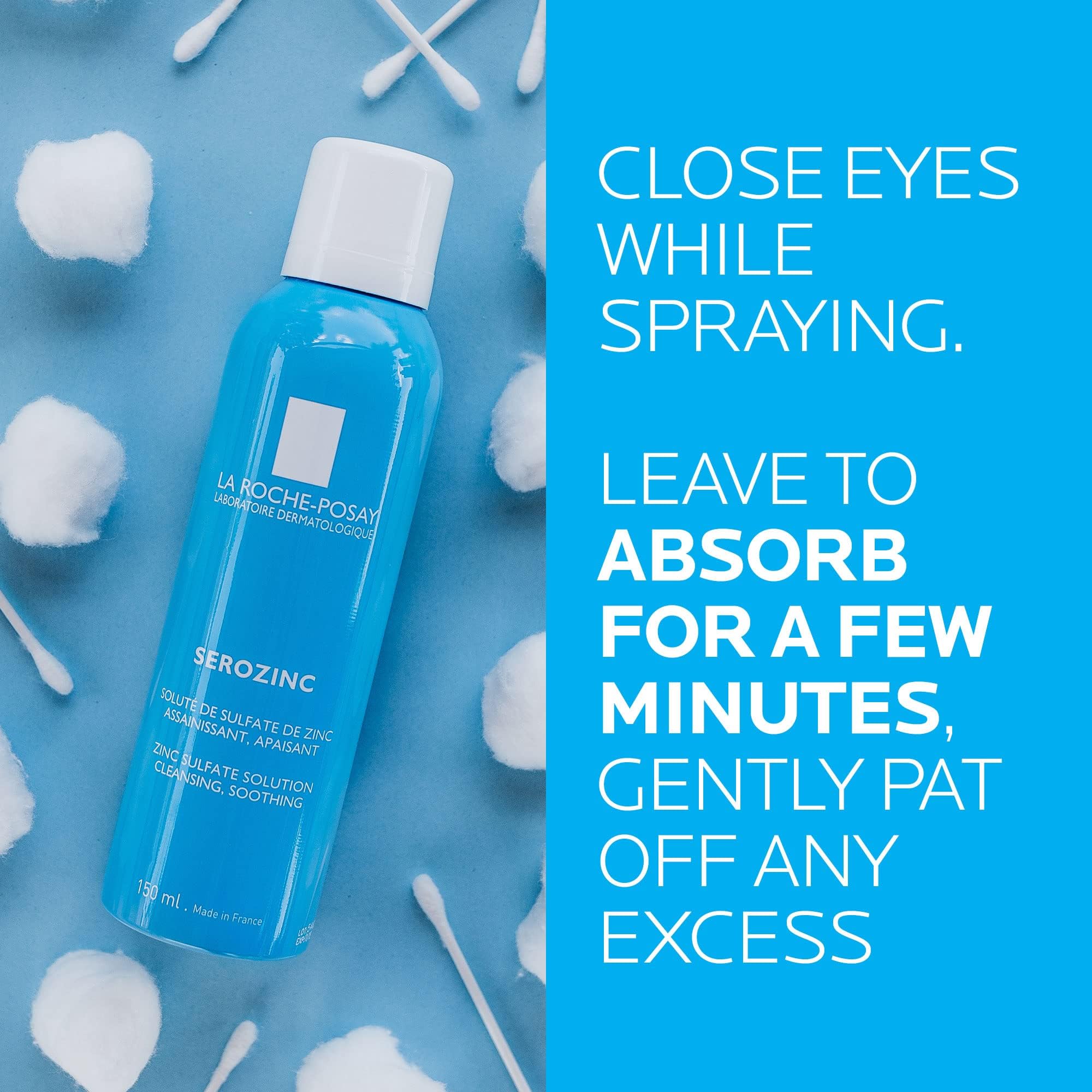 La Roche-Posay Serozinc fragrance-free formula suited for sensitive skin.
