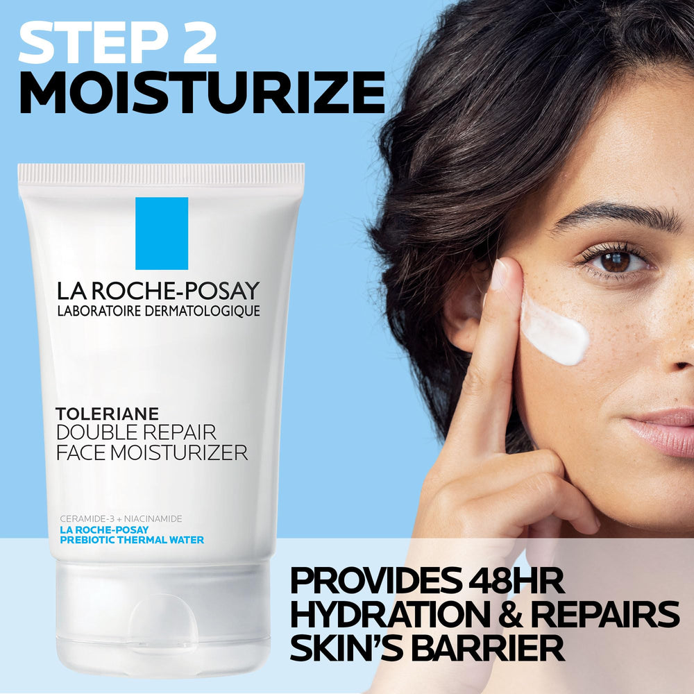 La Roche-Posay Toleraine travel set packaging shown for convenient on-the-go skincare.