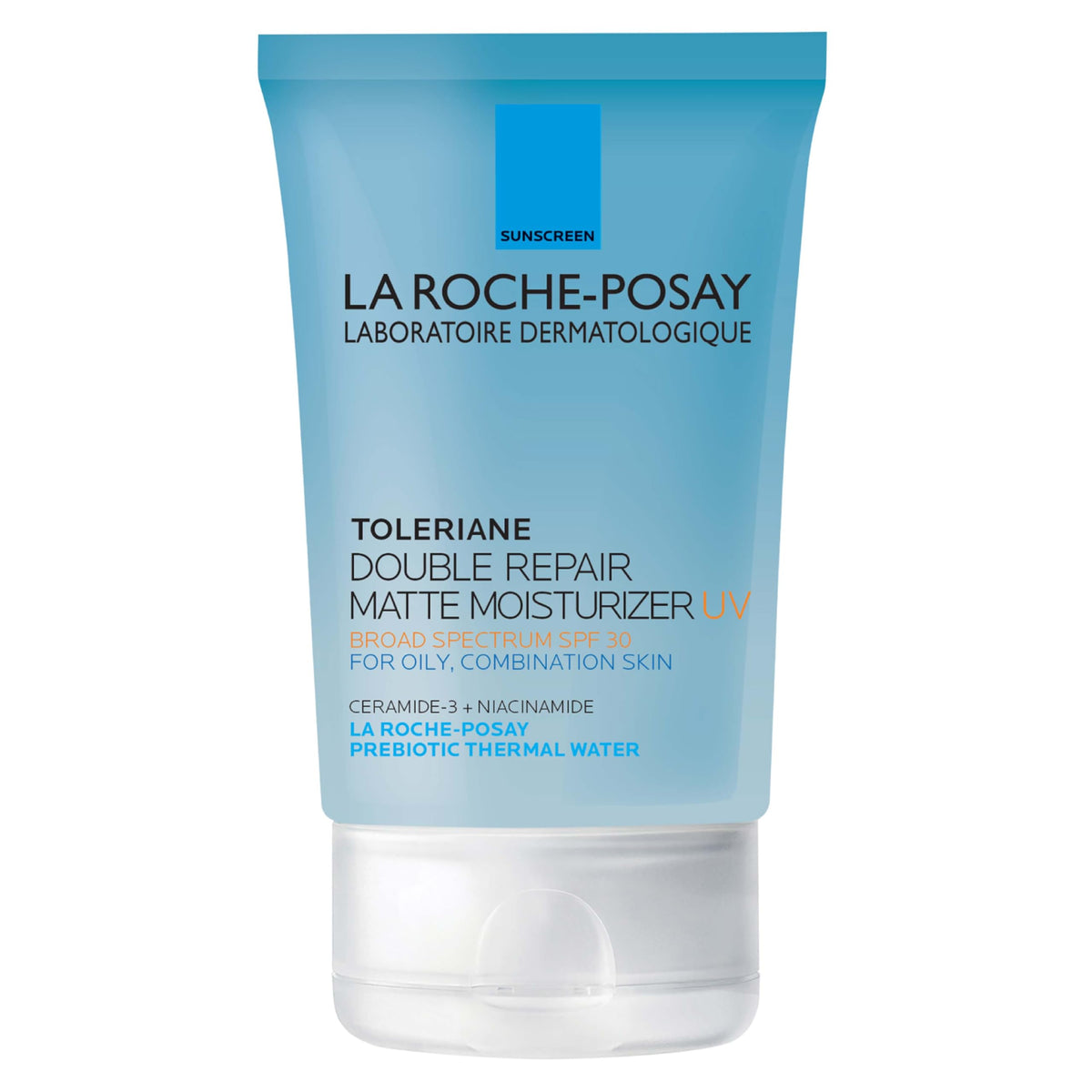 La Roche-Posay Toleriane Double Repair Matte SPF 30 bottle for oil-free hydration