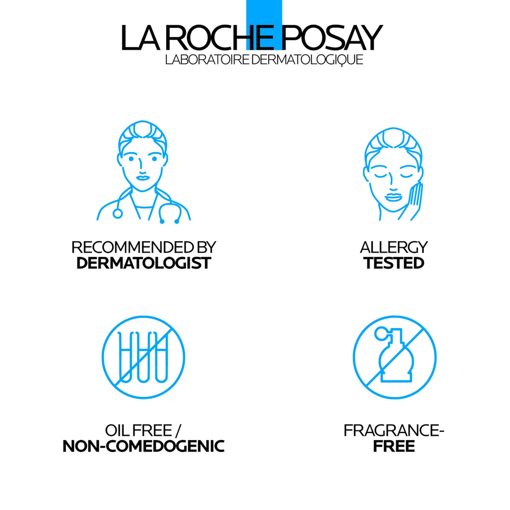 La Roche-Posay Toleriane Double Repair Matte SPF 30 shine-free finish on skin