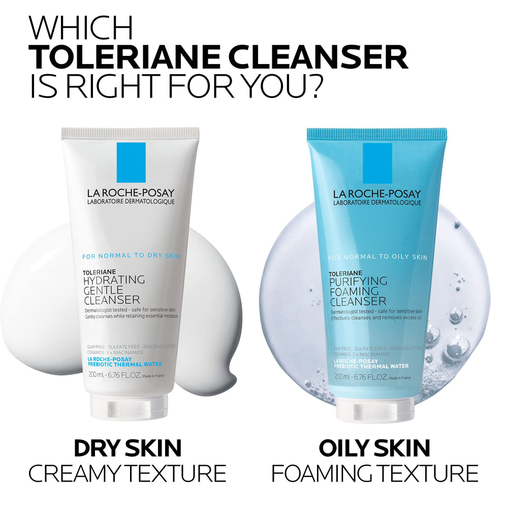 Ceramides and niacinamide close-up, barrier-supporting ingredients in La Roche-Posay cleanser