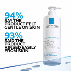 Pump close-up on La Roche-Posay Toleriane Hydrating Cleanser for easy daily use