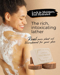 larosanna goat milk soap cocoa butter lather for moisturizing and gentle cleansing