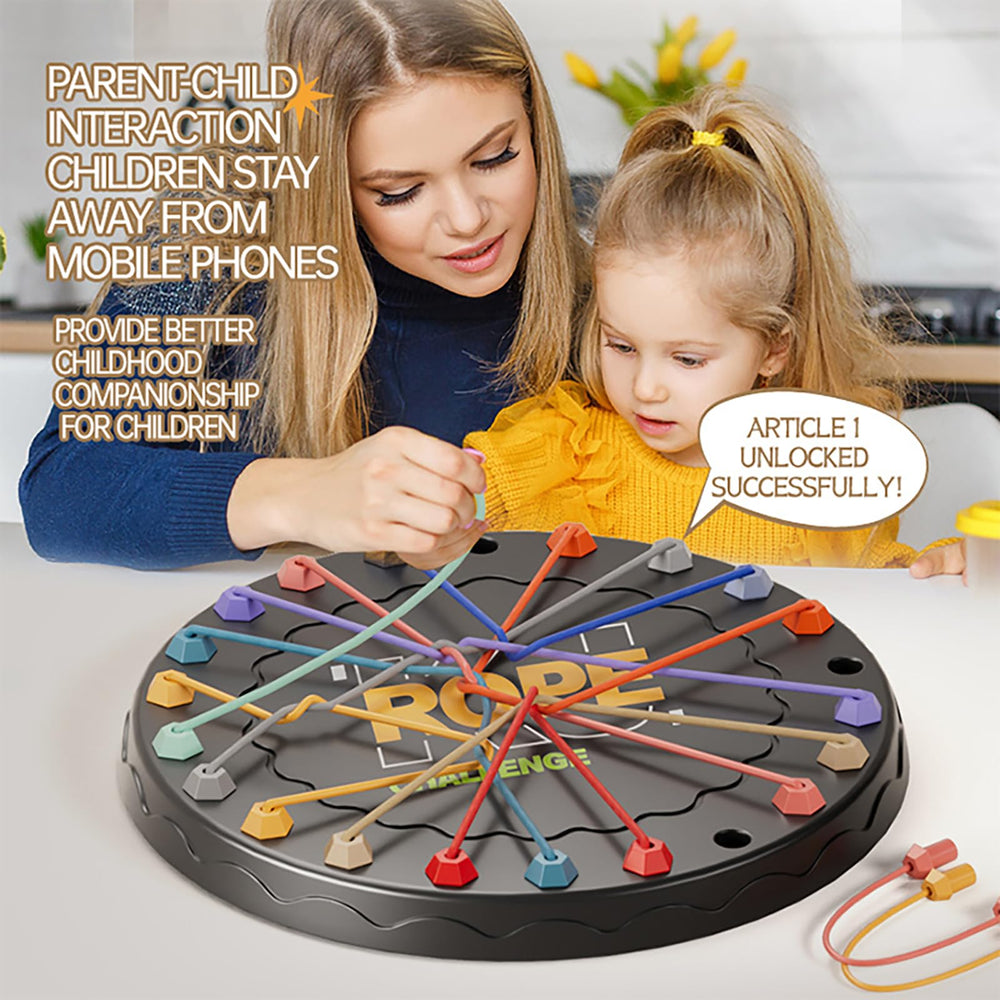 Lartoys Rope Untangling Game knots and crosses visual highlights challenging mazes