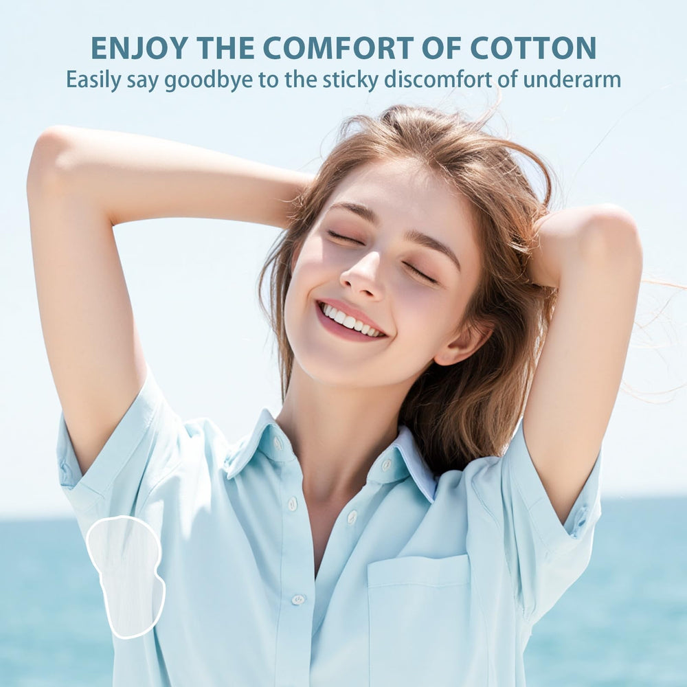 LARUOOUU armpit pads use adhesive compatible with multiple fabrics.