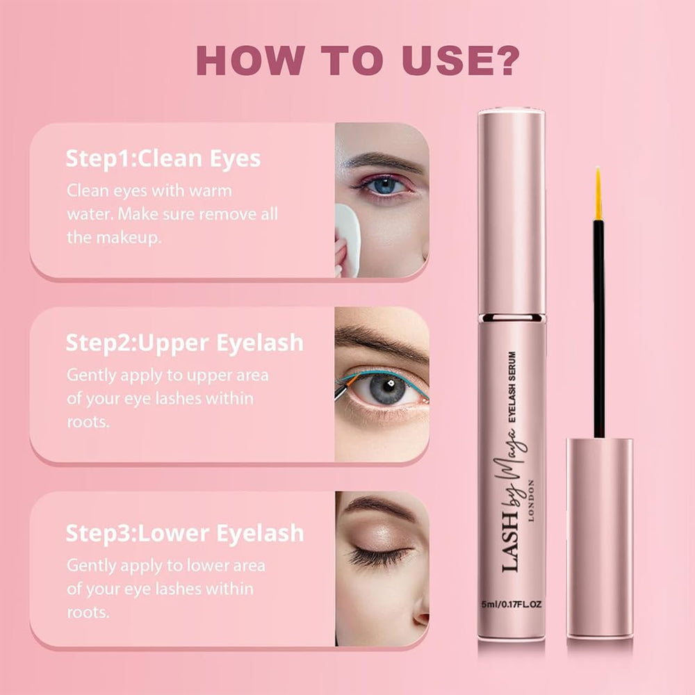 LASH by Maya Serum lashes after use show natural curl potential.