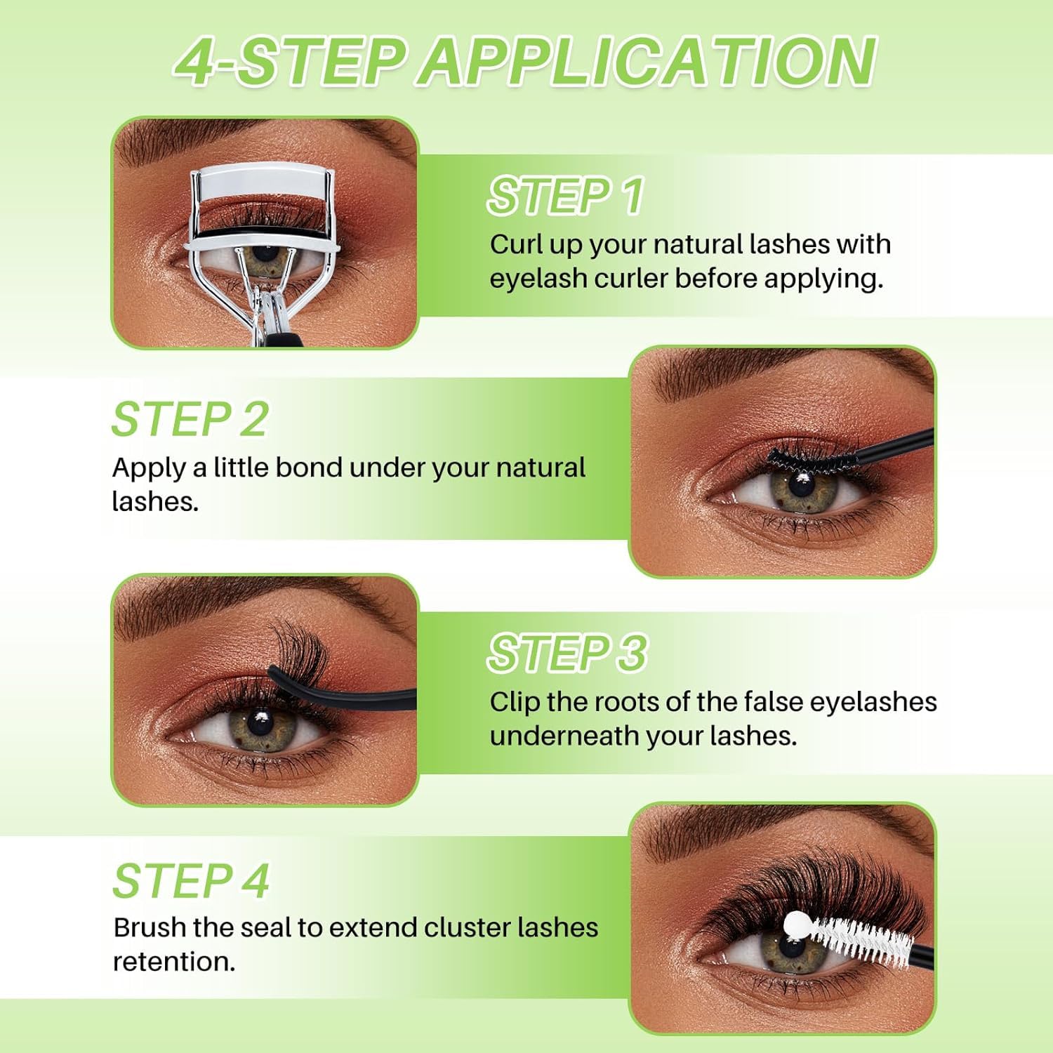 LASHSUN precision lash tweezers with tight grip for clean cluster placement