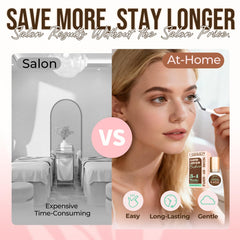 LASHVIEW Lash Cluster Glue smooth, clump-free application shown in use.