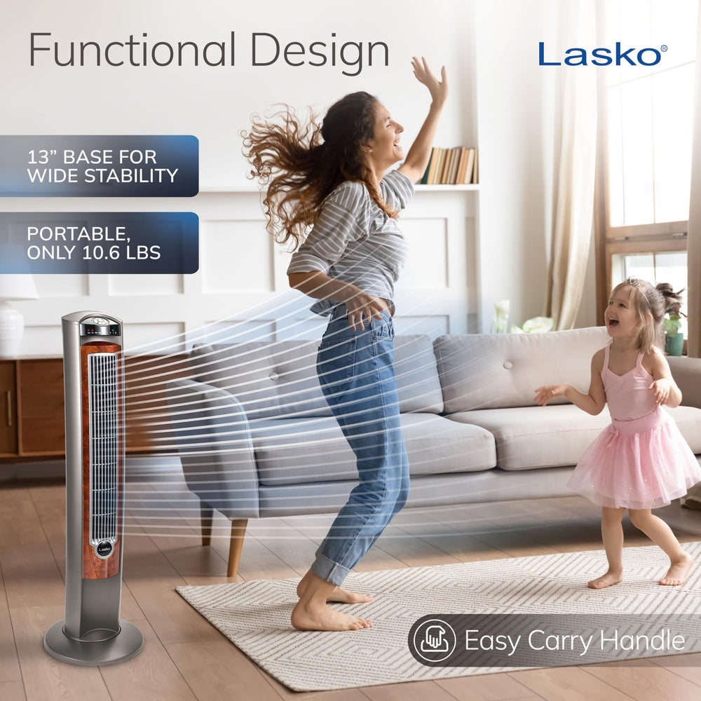 Lasko night mode dims LED controls for uninterrupted rest